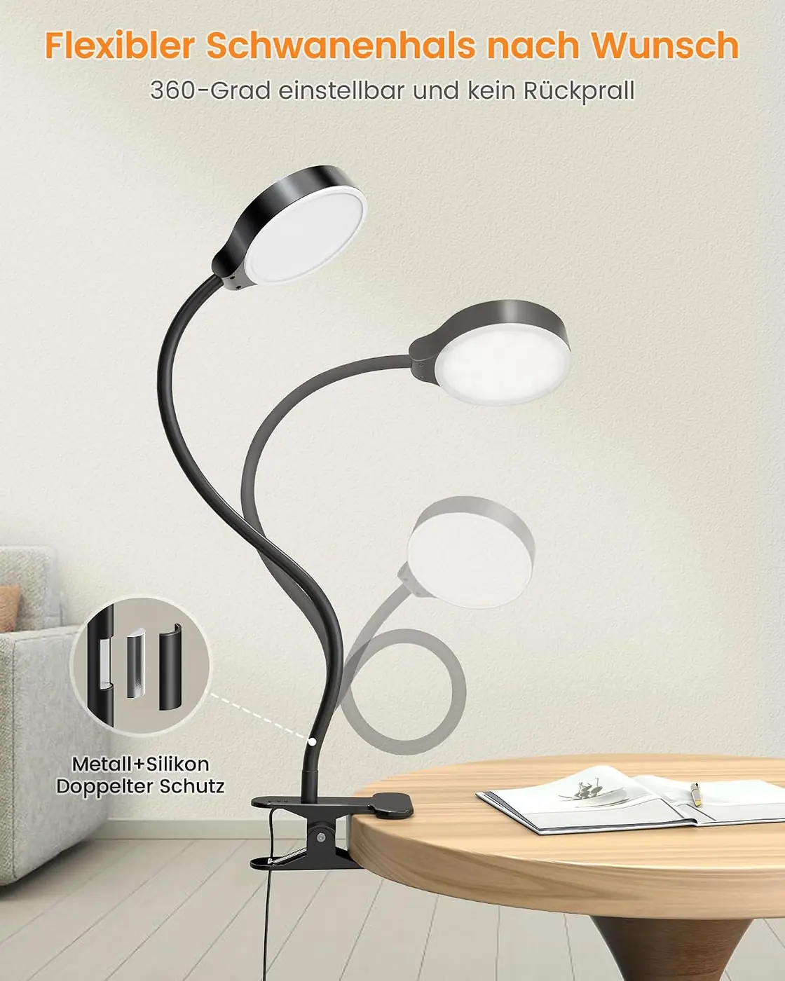 5W Leselampe – 36 LED Leselampe Bett – zusätzliche Produktansicht